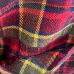 Burberry Red Tartan Plaid Crop Zip Wool Jacket 6 Photo 6