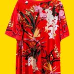 G.I.L.I Red Floral Maxi Sundress Dress Size XL Photo 9