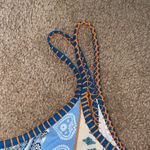 Colorful Patchwork Women's Top size small Aztec top western Blue Photo 3