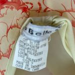 Vintage La Belle Y2K boho fairycore Floral Midi Dress Cream Pink size 7 90s Photo 2