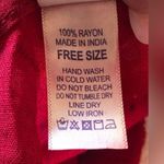 Beautiful Blood Orange Blouse Free Size Beach Blouse Cover Up Photo 1