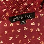 Stella Luce  red floral blouse Photo 1