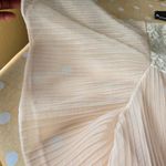 Vintage Barbizon Ariel pink chiffon lace bed jacket w/pleating & 2 Tie Closure M Size M Photo 5