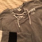 PINK - Victoria's Secret PINK Victoria’s Secret Lace Up Sweatshirt Photo 4