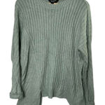 Vera Wang Simply Vera Blue Cable Knit Sweater Women's Size Large Photo 0