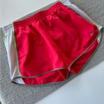 Nike Coral Red Lime Yellow Dri Fit Running Shorts Size Large Photo 7