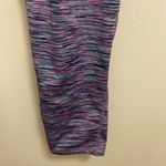 Everlast  Womens Cropped Leggings 2XL Waist 40” 42” Striped Green Pink Blue Photo 2