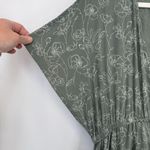 World Market Jumpsuit Womens S/M Green Floral Print Viscose Pockets Comfy Size M Photo 6