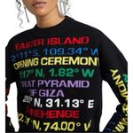 Opening Ceremony Destination Hand Knit Crewneck Printed Sweater Size XS $350 Photo 1
