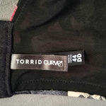 Torrid Curves Size 44DD Plunge Push Up 360 Back Smoothing Bra Skulls Flowers Photo 3