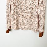 Lou & grey [] Flower Cozy Cotton Terry Sweatshirt Long Sleeve Crew Neck Sz Medium Photo 6