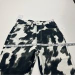  WeWoreWhat Cow Print Black White Stiletto Slit Jeans 26 NEW‎ *FLAWS Photo 11