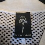 REVOLVE ELECTRIC & ROSE GRAY MESH ZIP FRONT BELL SLEEVE JACKET S Photo 10