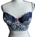 Anthropologie E by Eloise x  Corset Bra, Blue & White 32B Photo 0