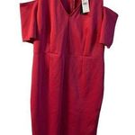 Lane Bryant Dress Plus Size 16 Sheath Pink Cold Shoulder Smoothing Slip NEW Photo 0