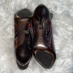 Donald J Pliner Rula Brown Tortoise with Suede trim ankle booties Size 6.5 Photo 3