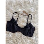 SKIMS  Fits Everybody Lace Demi Underwire Bra Onyx Size 36DDD Photo 3