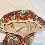 Vintage Y2K Gap Stretch Tropical Floral Print Strapless Dress Women’s Size 6 Red Photo 4