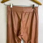 Commando  Faux Leather Jogger Pants Small Cocoa Womens Stretch Tapered Photo 5