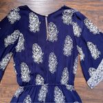 Faithfull the Brand Faithfull • Yacht Romper playsuit navy blue Devani print bandana floral Anthro Photo 12