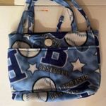 Tote Bag Baseballs Pattern Blue Photo 0