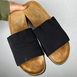 Naot Size 10 / 41 Comfort Black Fabric Slide Sandal Women's Slip On Cork Footbed Photo 0