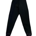 Vintage Kaelin Schoeller Stirrup Stretch Snow Ski Pants Black Wool Blend Size 6 Photo 0