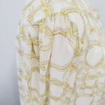 Pacific&Co NY& white baroque chain link blouse size 10 Photo 3