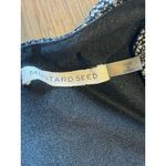 Mustard Seed Dress Mini Short Shimmer Silver Size Small S Photo 5