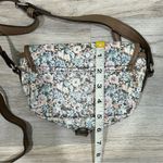 American Eagle  Outfitters Small Floral Crossbody Purse Brown Faux Leather Bag Photo 3