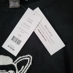 French Connection Crew Neck Dog Sweater Black Size Small Photo 2