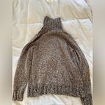 Croft & Barrow  Marled Black and Brown Turtleneck Sweater size small Photo 8