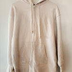 Wild Fable  off white full zip hoodie size womens xxs oversized Photo 0