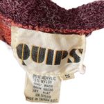 Quips Vintage Argyle Polka Dot Long Sleeve V Neck Academia Hippie Crop Sweater Photo 4