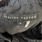 English Factory Black Halter Maxi Dress Cross Open Back Tiered Skirt Size S Photo 5