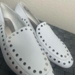 Bleecker and Bond  White Arianna Loafers Women's Size 9 Studded Leather RockN'Roll Photo 9