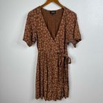 Known Supply Kalen Dress Spice Pop Floral Size Medium Brown Photo 4