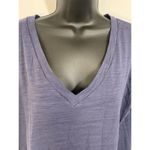 PINK - Victoria's Secret Victoria's Secret Pink Womens Basic Top Sequin Dog Rainbow Blue Medium Photo 7