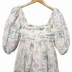 Abercrombie & Fitch Womens Size S Emerson Italia Print Mini Milkmaid Dress Photo 2