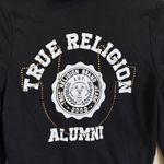 True Religion  Alumni Black Full Zip Hoodie Women’s Size Medium Photo 4