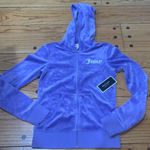 Juicy Couture  Velour Tracksuit Jacket Hazy Violet Hoodie Basic Women's XS NWT Photo 1