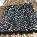 Cynthia Steffe  White & Black crochet Overlay Photo 0