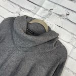 INC International Concepts Dark Grey Wool Cowl Turtleneck Sweater Women’s S Y2K Gray Photo 6