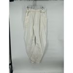 Anthropologie  Pilcro Tucked-Knee Tapered‎ Trousers Linen Size 29 White Photo 1