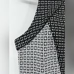 š NWT ZAC Zac Posen VOGUE Peplum Midi Dress Printed Stretch Black Gray White 14 Photo 9