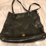 Kooba  Genuine Black Leather Bag with Side Zippers to optionally increase size Photo 2