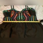 Staring At Stars /Urban Outfitters size 12 black tribal print mini dress/long top Photo 7