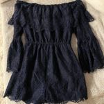 BB Dakota Blue lace romper Photo 2