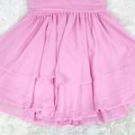 SheIn  Barbie Pink Mini Party Dress Deep V‎ Neckline Tiered Hem Size Large New Photo 6