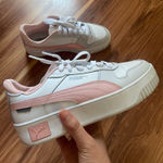 Puma  White & Pink Carina Street Platform Sneakers Photo 0